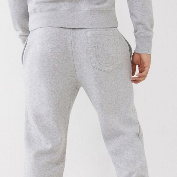 True Religion Buddha 3 Star Jogger- Heather Grey - Picture 3 of 9